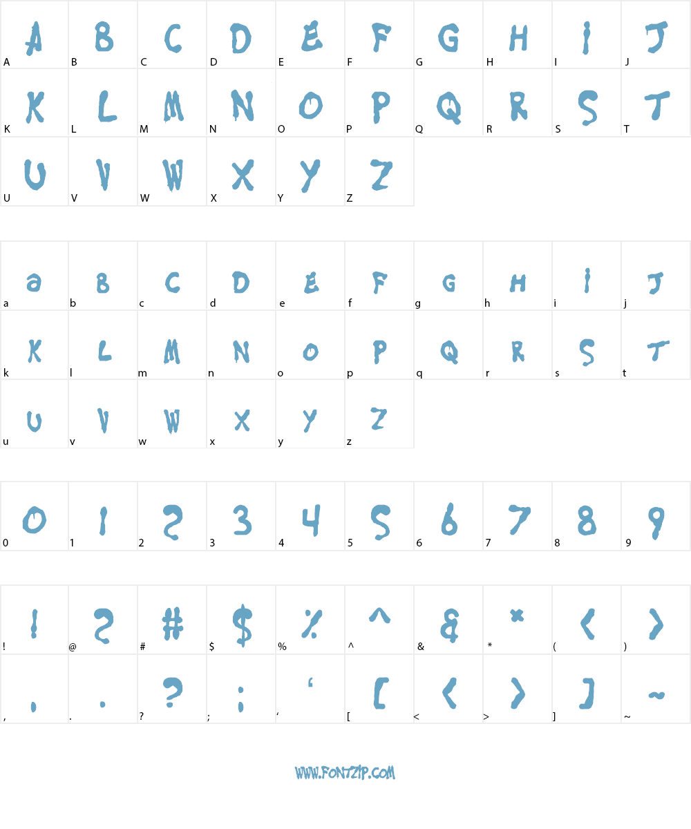 Mersey Cowboy Font Character